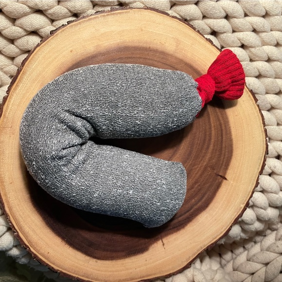 NEW 🐒Rice Buddy heating bag cold pack Sock Monkey dog cat PEACEDBYALISE - Picture 4 of 5